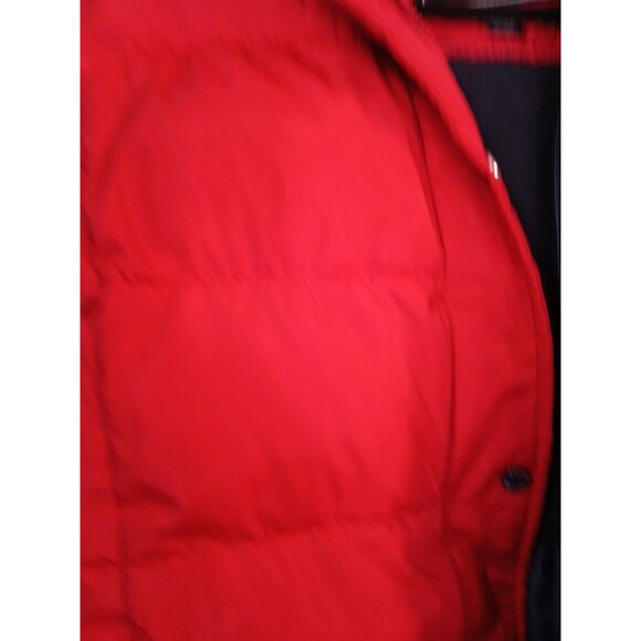 Tommy Hifiger Womens Zip Up With Hood Red Puffer Jacket/Coat Womens XLG Nice - Picture 4 of 16